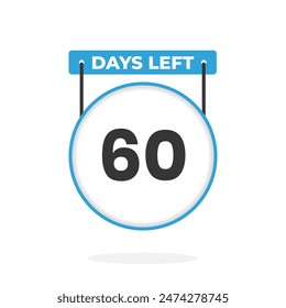 Cuenta atrás para 60 días para la promoción de ventas. Quedan 60 días para el Anuncio de ventas promocionales