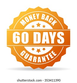 60 days money back gold icon