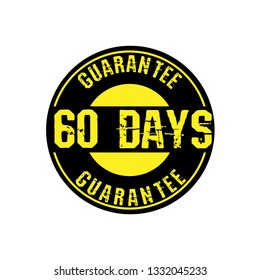 60 days quarantee emblem.