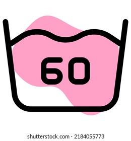 60 degrees and below temperature of washing machine clothes to get rid of soil