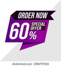 60% Discount Offer Banner - Limited Time Mega Deal