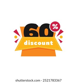 60% de descuento Venta Vector Diseño Colección Plantilla Ilustración Flat