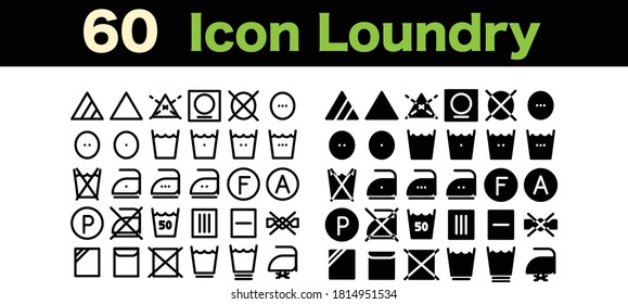 60 Icon Loundry for any purposes website mobile app presentation