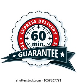 60 minutes Express Delivery illustration