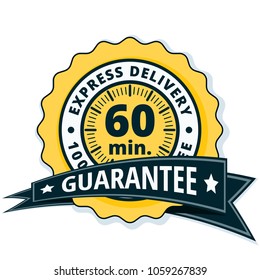 60 minutes Express Delivery illustration
