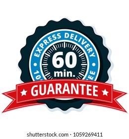 60 minutes Express Delivery illustration