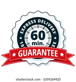 60 minutes Express Delivery illustration
