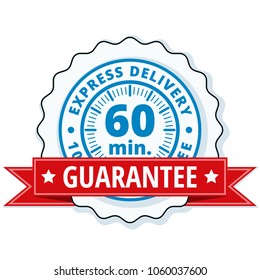 60 minutes Express Delivery illustration