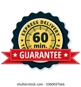 60 minutes Express Delivery illustration