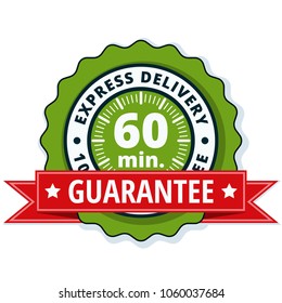 60 minutes Express Delivery illustration