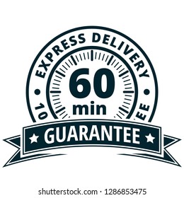 60 minutes Express Delivery illustration