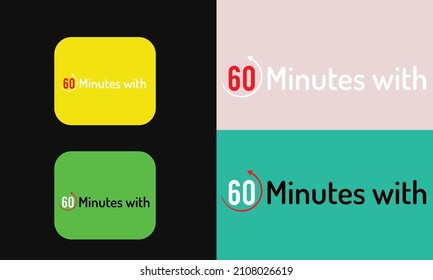 60 minutos con diseño de logotipos sencillos y creativos 