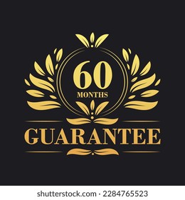 60 Months Guarantee Logo vector,  60 Months Guarantee sign symbol