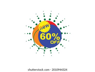 60% de descuento en el diseño del logotipo de la nueva oferta