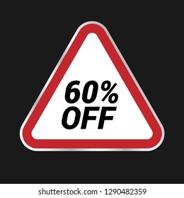 60% OFF - road sign