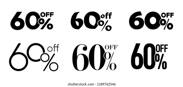 60% Off Typography Sale Gift