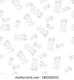 60 % ornamental vector pattern. Seamless design. eps 10