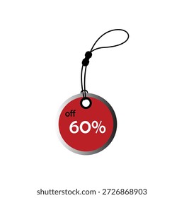 60 por ciento de descuento 3d redondeado Circle Badge Sticker