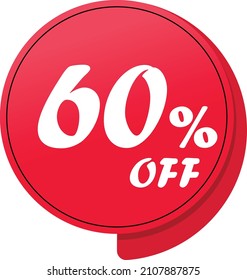 60 % Rabatt, Vektorgrafik