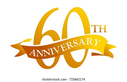 60 Ribbon Anniversary 
