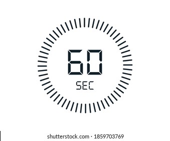 60 Second Timers Clocks, Timer 60 Sec Icon