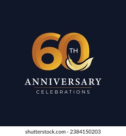 60 Jubiläumsfeier - Vektor Template Design Illustration