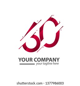 60 Year Anniversary Your Company Vector Template Design Illustration