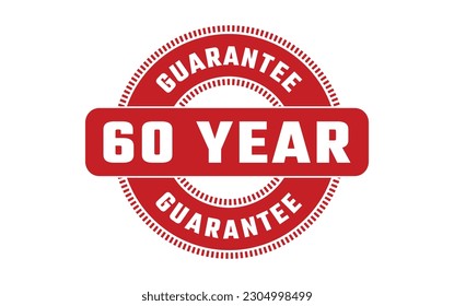 60 Year Guarantee Rubber Stamp