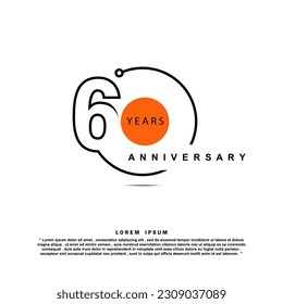 60 Years anniversary celebration 3d vector template design illustration