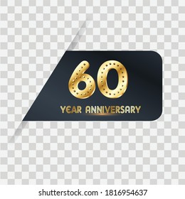 60 Years Anniversary Celebration Vector Template Design Illustration