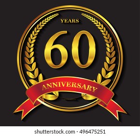 60 Years Anniversary Celebration60th Anniversary Logo Stock Vector ...