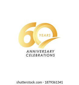 Plantilla de diseño de 60 años.