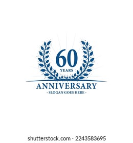 60 years anniversary logo. Vector and illustration.