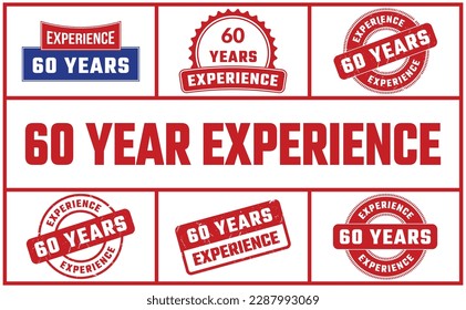 60 Years Experience Rubber Stamp Set