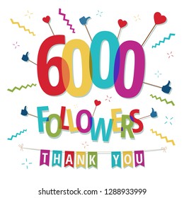 6000 folleowers thank you