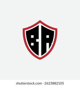 601 shield logo shape letter alphabet educational learning B R