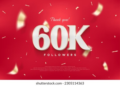 60k elegant and luxurious design, vector background thank you for the followers.