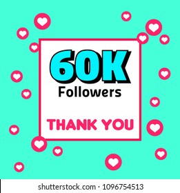 60K followers thank you tempate