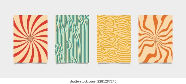 60s or 70s style poster illustration, perfect for wall decor