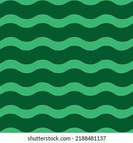60s and 70s vibes Vintage Geo Art  waves Pattern Vector illustration. Trendy background pattern. Trendy wave pattern design. Green Waves style wallpaper background. 