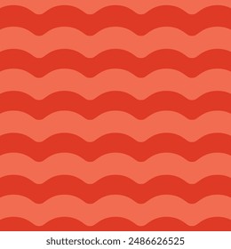 60s and 70s vibes Vintage Geo Art  waves Pattern Vector illustration. Trendy background pattern. Trendy wave pattern design. Orange Waves style wallpaper background. 
