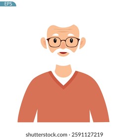 60s, adult, avatar, cartoon, casual, clip-art, cute, family, fun, grandfather, grandparents, grey, hair, happy, home, illustration, leisure, male, man, old, people, person, retirement, senior, smile, 