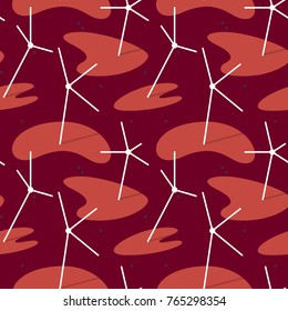 A 60s era Scandinavian seamless repeat pattern.