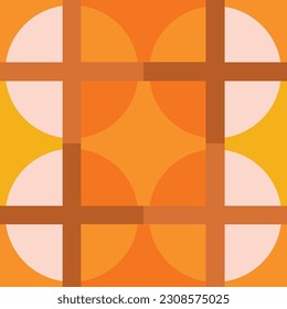 60s geometry retro background. 70s Seamless pattern. Vector.