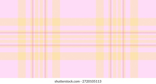 60s pattern plaid check, goose texture seamless background. Cozy fabric textile vector tartan in pink lace and navajo white colors palette.