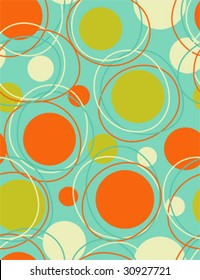 60s Seamless Retro Wallpaper