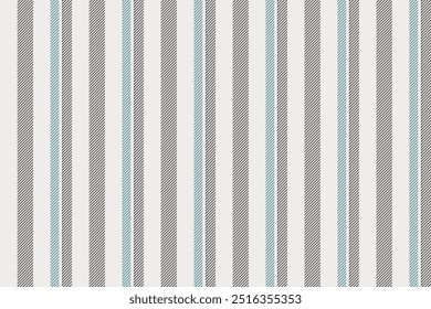 60s seamless textile fabric, geometrical stripe texture vector. Professional pattern background vertical lines in white and grey colors palette.