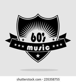 60s Vector Vintage Art Background 