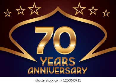 60th Anniversary numbers. background for anniversary
