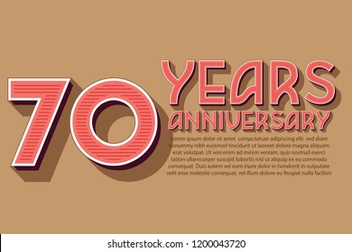 60th Anniversary numbers. background for anniversary